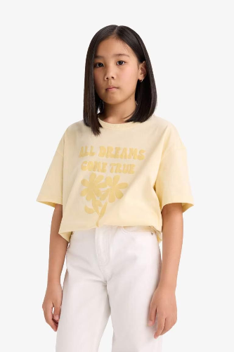 Resim Defacto Kız Çocuk Kısa Kol T-shirt E0392A8/YL239