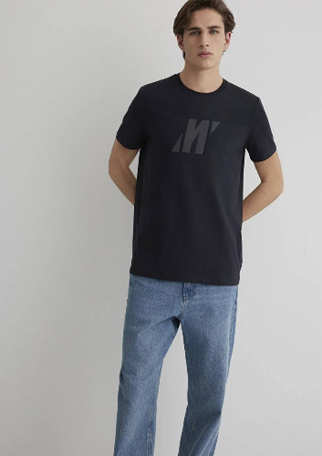 Resim Mavi Muscle Erkek  T-shirt M0612754-71379
