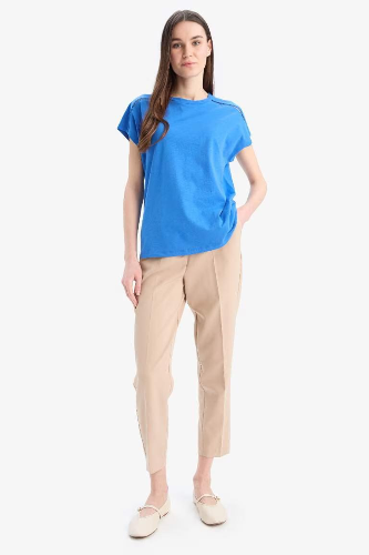 Resim Defacto Kadın T-shirt E4367AX/BE439