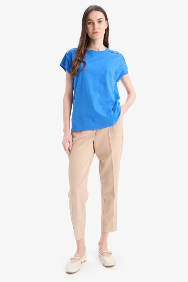 Resim Defacto Kadın T-shirt E4367AX/BE439
