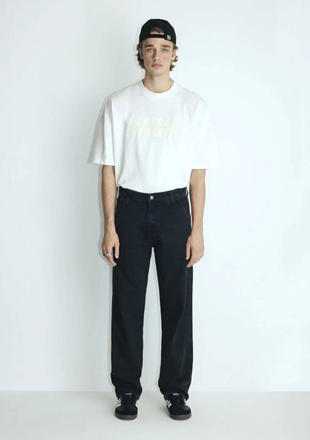Resim Mavi Oxford Erkek Jean Pantolon M0010069-82793