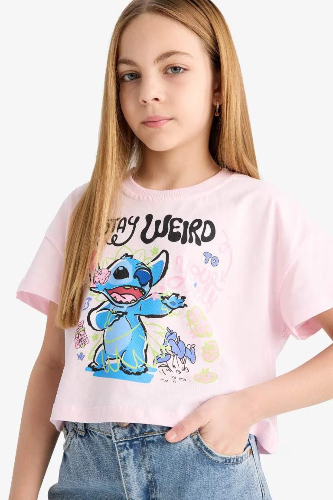 Resim Defacto Kız Çocuk Kısa Kol T-shirt E6507A8PN343