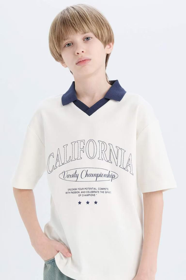 Resim Defacto Erkek Çocuk Kısa Kol T-shirt D9180A8ER105