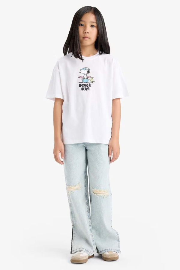 Resim Defacto Kız Çocuk Kısa Kol T-shirt E6551A8/WT34