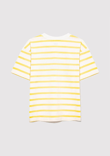Resim Mavi Nyc Baskılı Çizgili Erkek Çocuk T-Shirt M6610267-89179