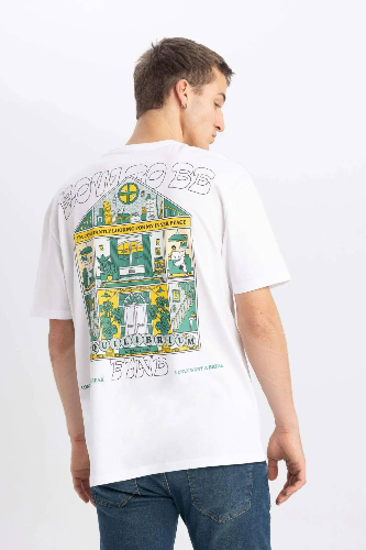 Resim Defacto Erkek  T-shirt D5568AXWT34
