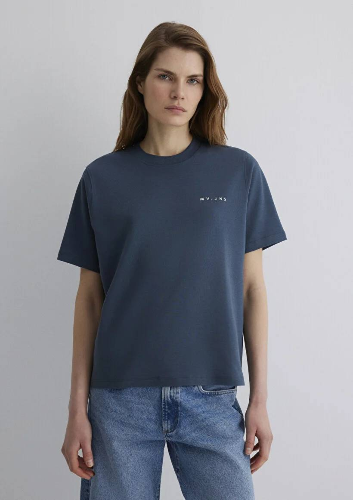 Resim Mavi Regular Kadın  T-shirt M1613148-70500