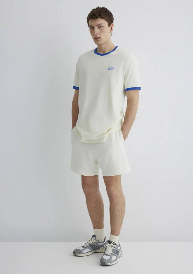 Resim Mavi Erkek T-shirt