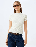 Resim Koton Kadın T-shirt 5SAK50059EK