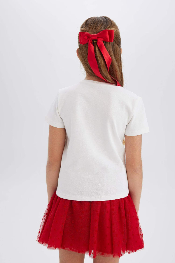 Resim Defacto Kız Çocuk Kısa Kol T-shirt E0821A8WT34