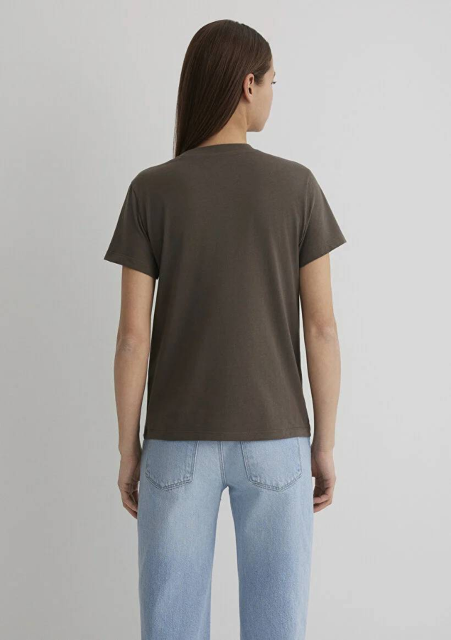 Resim Mavi Semi Slim Kadın  T-shirt M1613200-81959