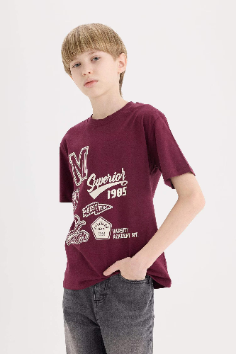Resim Defacto Erkek Çocuk Kısa Kol T-shirt E0090A8BR232