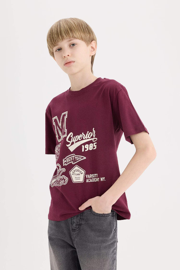 Resim Defacto Erkek Çocuk Kısa Kol T-shirt E0090A8BR232