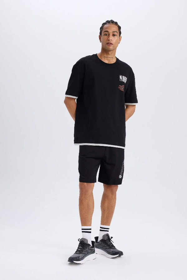 Resim Defacto Erkek  T-shirt D6562AX/BK81