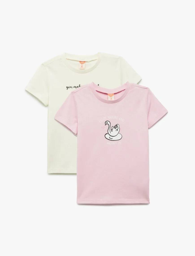 Resim Koton Kız Bebek T-shirt 5SMG10110AK
