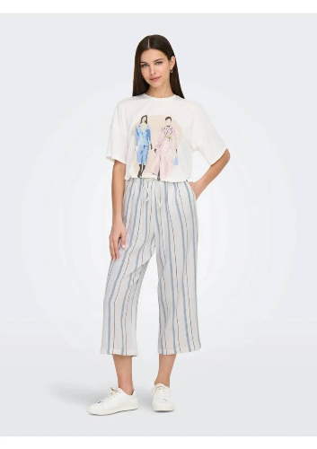 Resim Only Onlvıta Lıfe SS Summer Top Box Jrs Kadın T-shirt 15349876