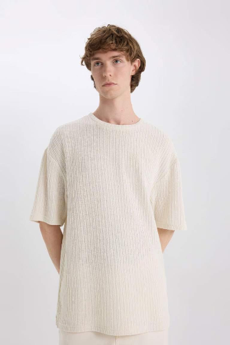 Resim Defacto Erkek  T-shirt C2726AXER238