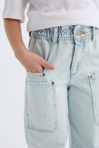 Resim Defacto Kız Çocuk  Jean Pantolon D7110A8NM63