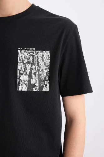 Resim Defacto Erkek  T-shirt E0583AXBK81