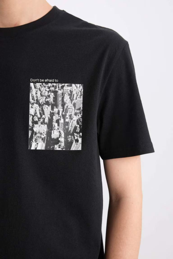 Resim Defacto Erkek  T-shirt E0583AXBK81