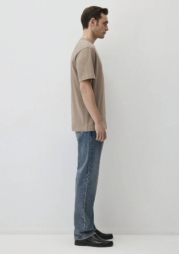 Resim Mavi Regular Erkek  T-shirt M0611903-70321