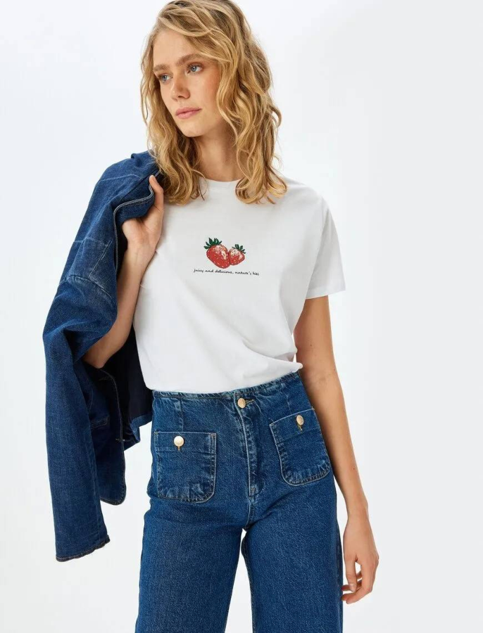 Resim Koton Kadın T-shirt 5SAK50098EK
