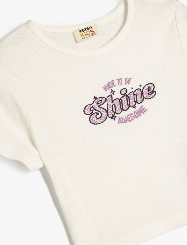 Resim Koton Kız Çocuk Kısa Kol T-shirt 5SKG10268AK