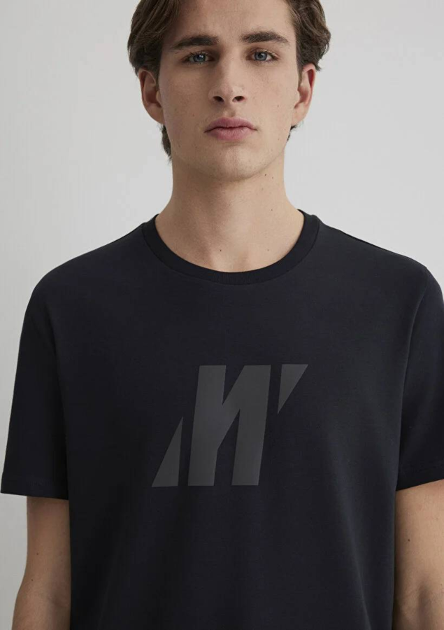 Resim Mavi Muscle Erkek  T-shirt M0612754-71379