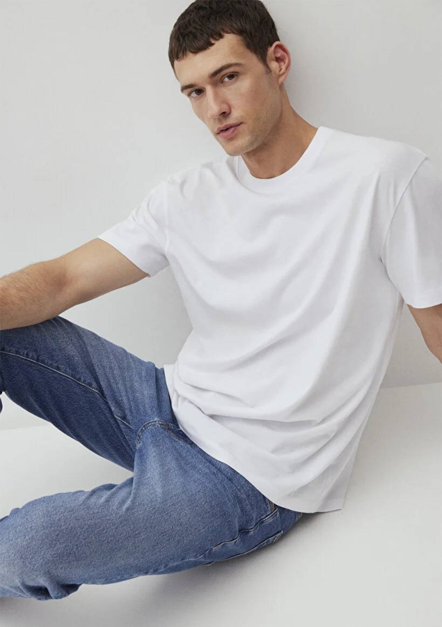 Resim Mavi Erkek T-shirt M066249-620