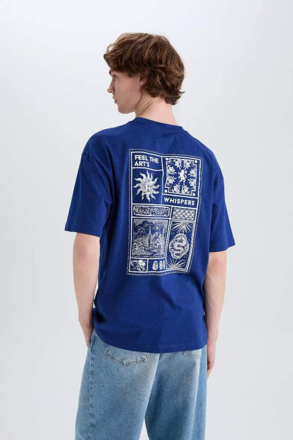 Resim Defacto Erkek T-shirt D6156AX/BE753