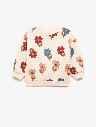 Resim Koton Kız Bebek Sweat 6Wmg10050Ak