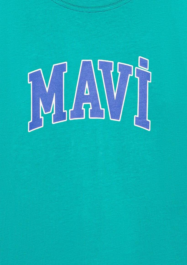 Resim Mavi Logo Baskılı Erkek Çocuk T-Shirt M6610030-71711