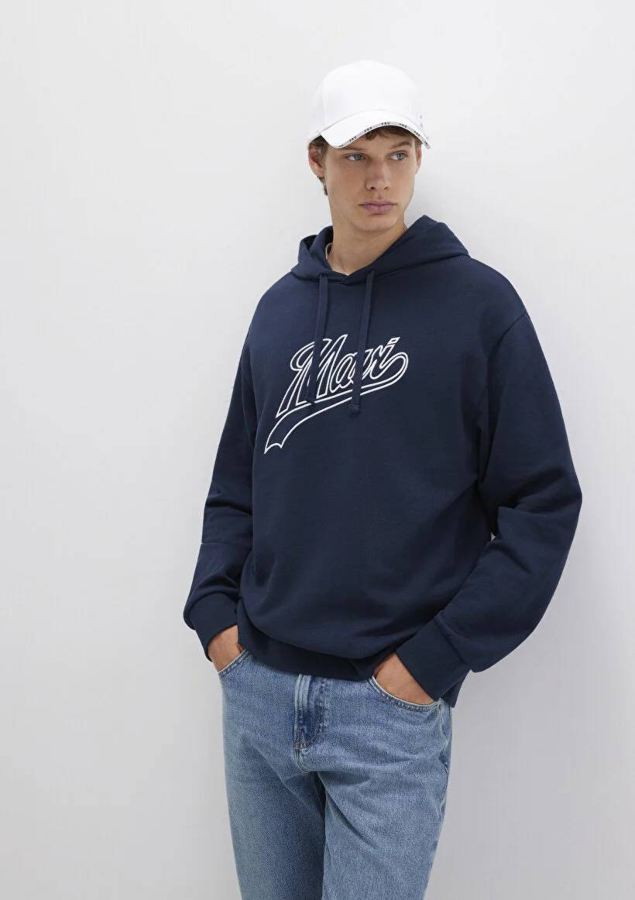 Resim Mavi Logo Erkek Sweat M0S10469-70490