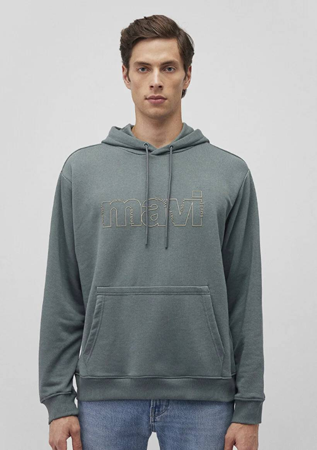 Resim Mavi Erkek Sweat