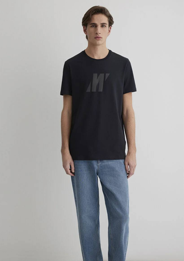 Resim Mavi Muscle Erkek  T-shirt M0612754-71379