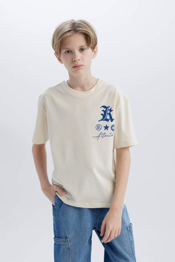 Resim Defacto Erkek Çocuk Kısa Kol T-shirt B6165A8/ER83