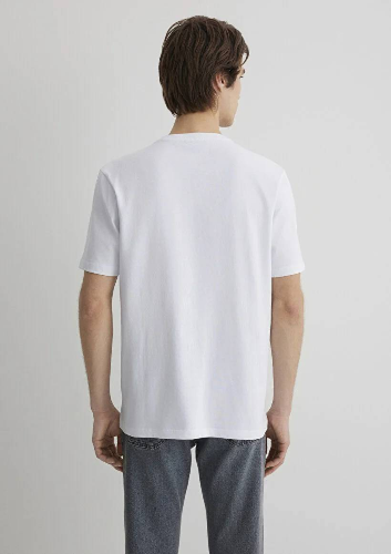 Resim Mavi Regular Erkek  T-shirt M0612644-620