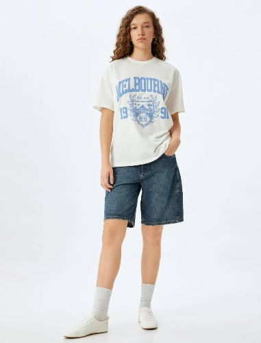 Resim Koton Kadın T-shirt 5SAL10022IK