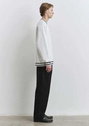 Resim Mavi Bisiklet Yaka Erkek Sweat M0S10378-70057