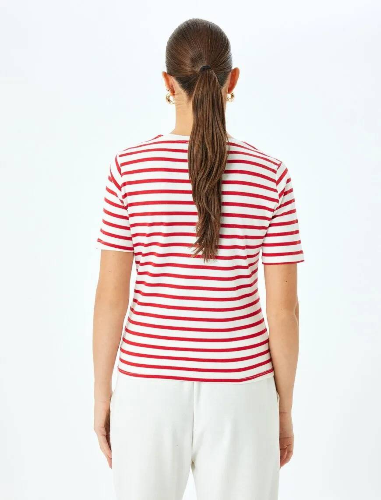 Resim Koton Kadın T-shirt 5SAK50040EK