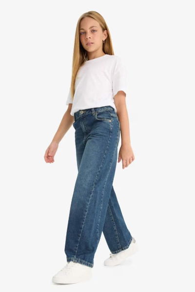 Resim Defacto Kız Çocuk  Jean Pantolon F7541A8/NM34
