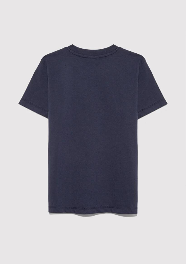 Resim Mavi Logo Baskılı Erkek Çocuk T-Shirt M6610030-82318