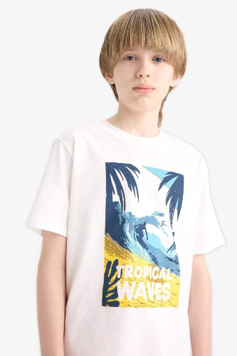 Resim Defacto Erkek Çocuk Kısa Kol T-shirt F0171A8ER105