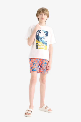 Resim Defacto Erkek Çocuk Kısa Kol T-shirt F0171A8ER105