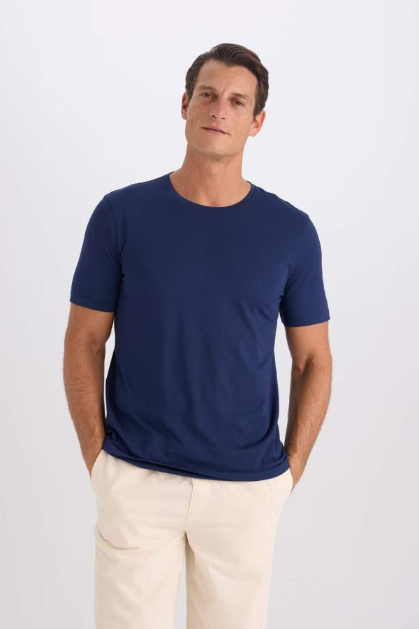 Resim Defacto Erkek  T-shirt M6606AZ/NV241