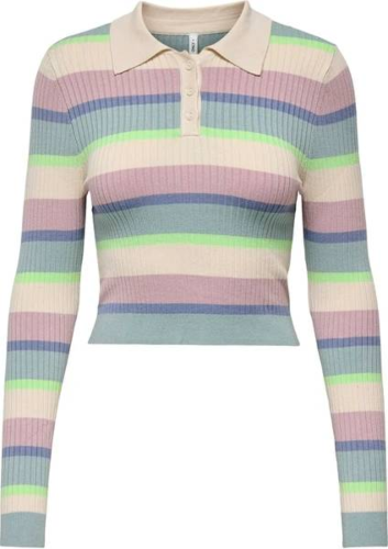 Resim Only Onlkarol Ls Crop Rıb Button Polo Cc Knt Kadın Kazak 15340979