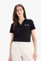 Resim Defacto Kadın T-shirt E5150AX/BK81