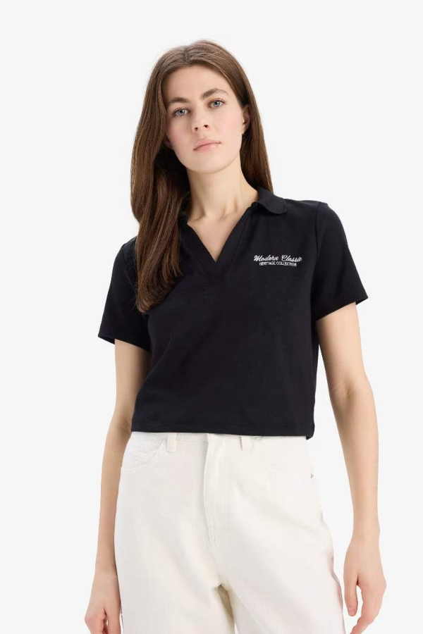 Resim Defacto Kadın T-shirt E5150AX/BK81
