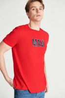 Resim Mavi Erkek T-shirt