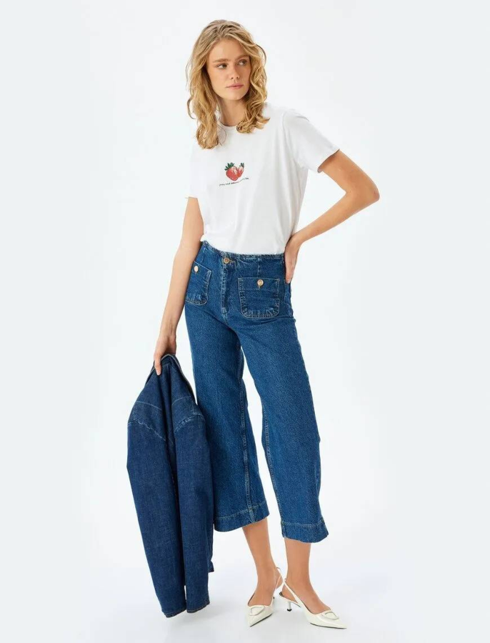 Resim Koton Kadın T-shirt 5SAK50098EK